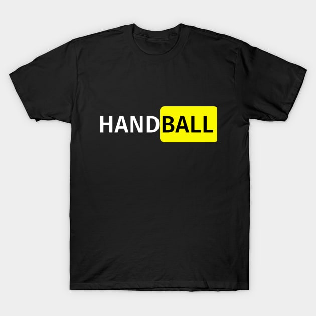 European Handball Basic Sport Design T-Shirt by Felipe G Studio